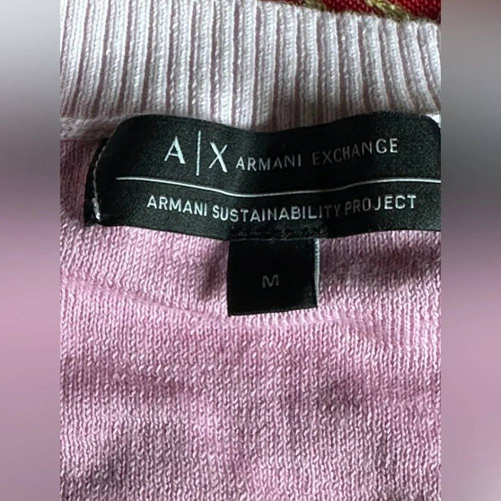 Armani Exchange Women's Short
Sleeved Password Print Knit
Bodycon Sweater Dress - Picture 6 of 6